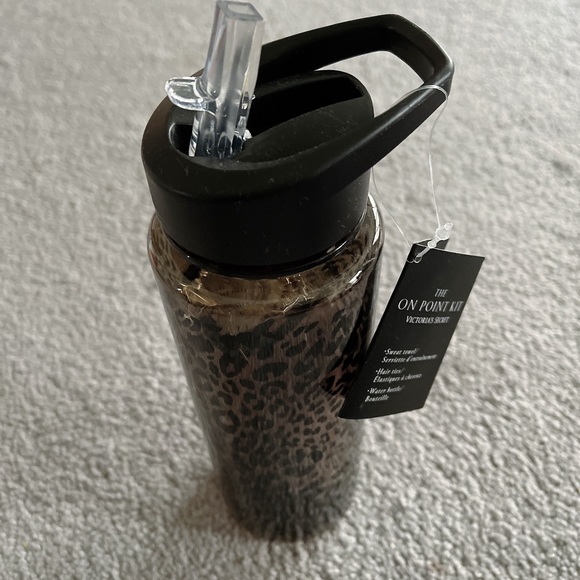 Victoria’s Secret water bottle with sweat towel and 2 hair bands - Picture 3 of 4
